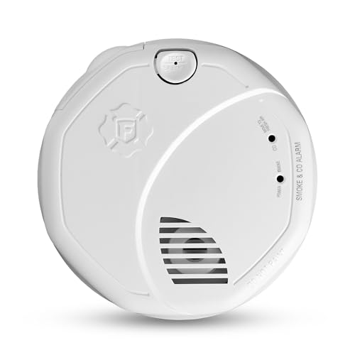 First Alert Combination Smoke & Carbon Monoxide Alarm, Battery Operated Detector with Test & Silence Button, SMCO100, 1-Pack