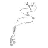 BVLGARI, Pre-Loved, B.zero1 Necklace, 18K White Gold 1.65 CTW, 18 in