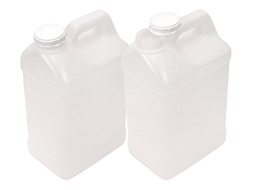 eBodyboarding Natural 2.5 Gallon Plastic F-Style Jug, 2 Pack