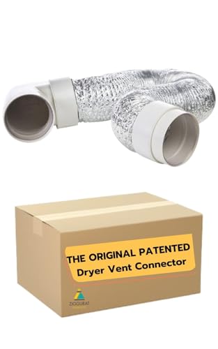 STV-M Space-Saving Dryer Vent – Airtight Seal, Durable Build, Complete Duct Connection Kit – Designed for Tight Spaces by Ziggurat