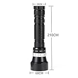 T7anpmmazz Lumen Dive Light Diving Flashlight 4*XHP50 Underwater Super Bright LED Waterproof Dive 100m Tactics 26650 Torch Diver Hunting Light High Bright Flashlight (A Package P50 LED White Light)