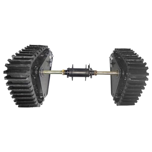 ICONSPORTSS 28" Rear Axle kit Assembly + Rear Axle Track Snow Sand Snowmobile Tracks for 110cc 125/150/200cc ATV UTV Go kart Quad Buggy