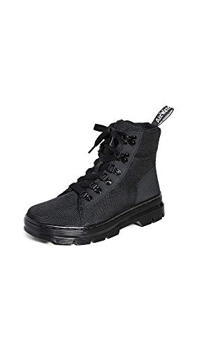 Dr. Martens Women's Combs W Combat Boot, Black/Black, 7