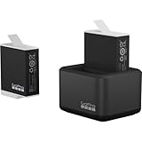 GoPro Dual Battery Charger + 2 Enduro Batteries (HERO12 Black/HERO11 Black/HERO10 Black/HERO9 Black) - Official GoPro Accessory