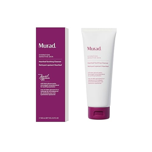 Murad Heartleaf Soothing Cleanser - Face Cleanser for Eczema-Prone and Sensitive Skin with Beta Glucan, Cermides, and Microalge, 5 Fl Oz