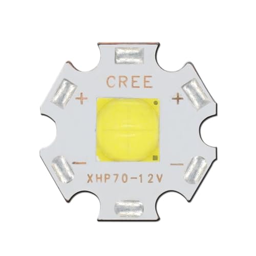 PLPGLZDADM 1pcs LED CREE Beads DC12V 6V Flashligh Imported Lamp XHP50 XHP70 Copper Beads 18W Or30W LED Emitter 20mm Copper PCB Coolwhite(12V 30W XHP70.2)