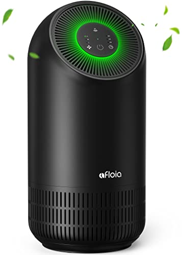 Afloia Air Purifier for Pets, Air Purifiers for Home Large Room Up to 880 Ft², Efficient Filter Air Cleaner for Home Remove 99.99% Pets Hair Odor Dust Smoke Mold Pollen, Fillo Black