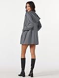 MAGCOMSEN Womens Sweater Cardigan Long Sleeve Casual Knit Hoodied Coatigan Open Front Coat with Pockets Dark Gray, 2XL