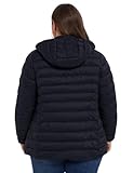 ANOTHER CHOICE Plus Size Packable Puffer Coat for Women, Light Weight Winter Jacket with Hood (Black 3X)