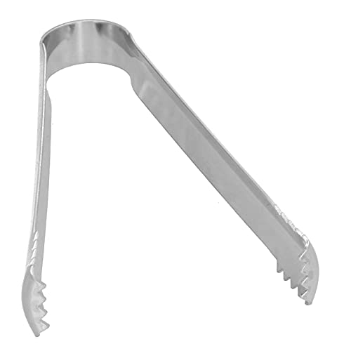Stainless Steel Ice, Clip Mini Barbecue Bread Salad Ton Pinzas para Hielo Acero Inoxidable Food Tongs for Kitchen Bar Restaurant Serving Cocktails Whiskeys