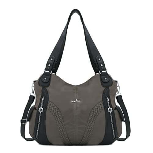 Purses and Handbags Women Fashion Tote Bag Nylon Shoulder Bags Top Handle Satchel Purses Vegan Leather Handbag