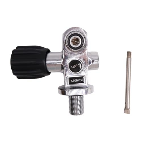 TUDIVING-4500Psi 300Bar Scuba Diving Tank Valve,DIN/YOKE Valve,Diving Cylinder Valve M18*1.5 Thread