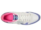 Reebok Unisex Classic Leather Sneaker, Chalk/Uniform Blue/Laser Pink, 13 US Men