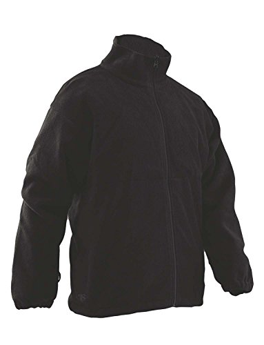 TRU-SPEC Men's Polar Fleece Jacket, Black, Medium Long