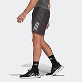 adidas Men's Standard Own The Run Shorts, Grey Six/Reflective Silver, Large