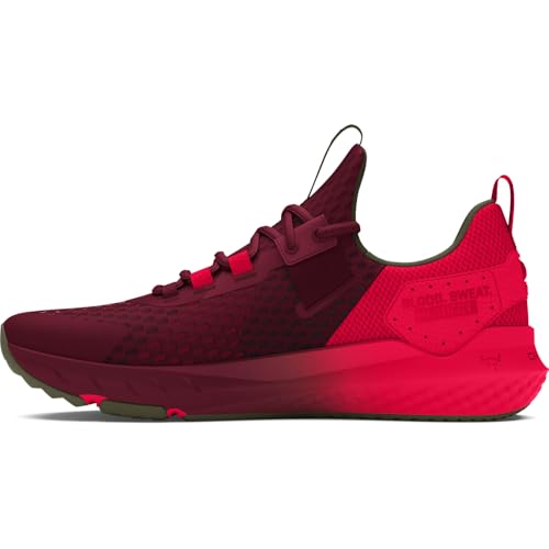 Under Armour Unisex Project Rock Red One Blood Sweat Respect 4, (625) Cardinal/Marine OD Green/Red, 10, US
