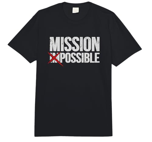 Mission Possible Saying Quote. Inspirational Religious Comfort Colors Adult Heavyweight T-shirt