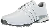 adidas Men's Tour360 24 Golf Shoes, Footwear White/Silver Metallic, 9.5