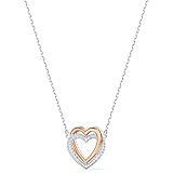 Swarovski Hyperbola Pendant Necklace for Women, with a Mixed Metal Plated Finish and Clear Swarovski Crystal Pavé