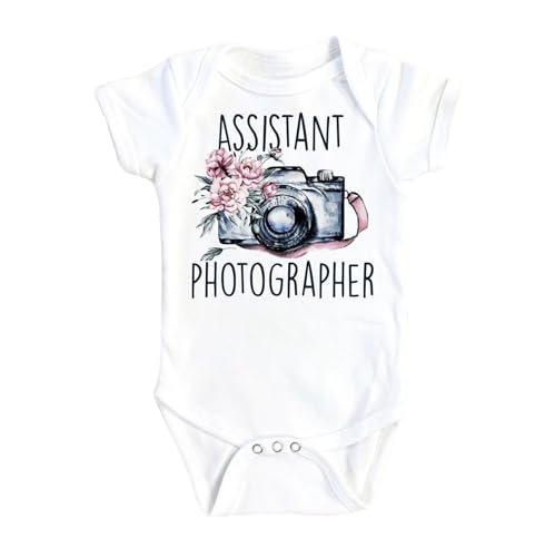 NOFO VIBES Photographer - Baby Boy Girl Clothes Infant Bodysuit Funny Cute Newborn 1B (Size: Newborn White Short Sleeve Onesie® (Gerber®))