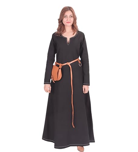 byCalvina Costumes Freya Viking Medieval Women Dress Made in Turkey,Blc-5XL
