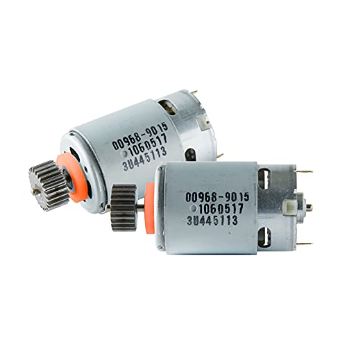 Pair of 12 Volt # 7R Motor Pinion (23T) for Fisher Price for Power Wheels Children Ride on Car, 12V Replacement Gearbox Motor Orange