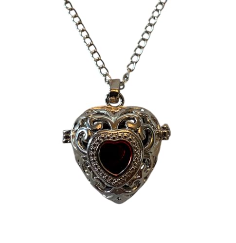 Heart Locket Victorian style - BloodVial Necklace & Anticoagulant - 32 inch Necklace BloodBond love forever - Victorian - Gothic - Vampire Pendant - Lovers Ritual - Love Magic - Macabre - Dark Beautiful - Oddities