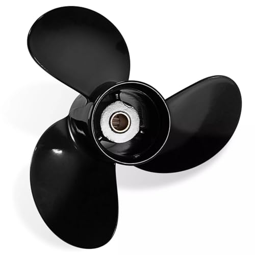MARKGOO Propeller for Mercury Black Max Outboard 4 5 6 HP Boat Motor Engine Parts Aluminum Prop 7.8X9 Pitch RH 12 Spline Tooth with Hub Kit 48-8M0081145