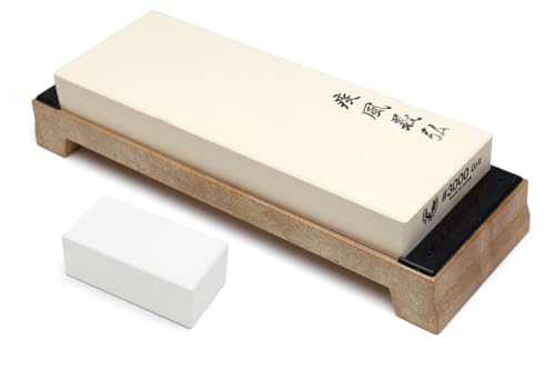 Yoshihiro Professional Grade Toishi Japanese Whetstone Knife Sharpener Water Stones (#3000 grit)