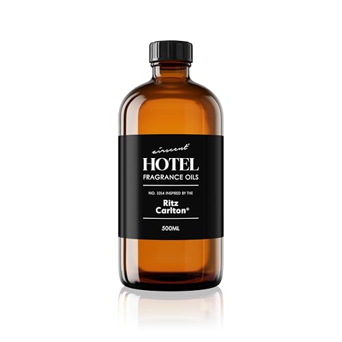 AirScent Hotel Diffuser Oil Inspired by The Ritz Carlton Hotel Scent - Premium Fragrance Oil No. 1014 for Ultrasonic and Waterless Diffusers and Crafting - 500 mL, 16.9 fl oz Glass Bottle