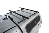 Rhino-Rack Midsize Truck Complete Track. Bar, & Leg Kit for Cap Topper Canopy or Hard Tonneau, Includes 63" Aluminum Tracks, 54" HD Bars, 4 Quick Release Legs, Hardware, Complete Kit, Black (Y01-120B)