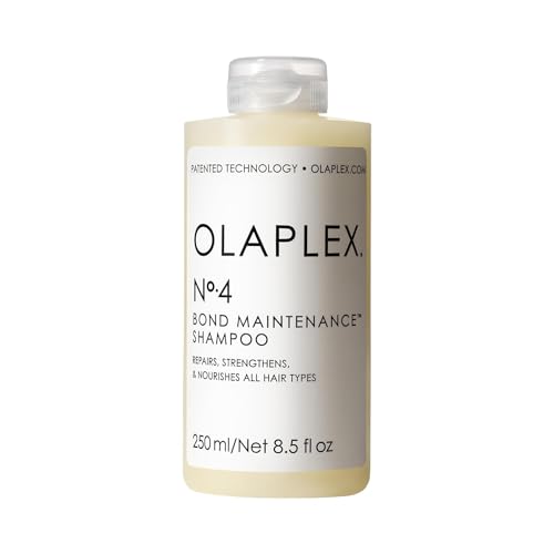 Olaplex No. 4 Bond Maintenance Shampoo, Repairs, Strengthens, & Nourishes All Hair Types, Adds Shine & Leaves Hair Feeling Soft, 8.5 fl oz