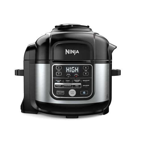 Ninja Foodi 10-in-1 Pro Pressure Cooker & Air Fryer, 6.5-Qt Multicooker with TenderCrisp Technology, Stainless Steel OS300, Nonstick, PTFE/PFOA-Free, Dishwasher Safe, Family Meals, Roast, Dehydrate