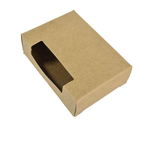 50 CYP Kraft Top Window Soap Box - Homemade Soap Packaging - Soap Making Supplies - 100% Recycled Materials - Made in USA! 50 Pack