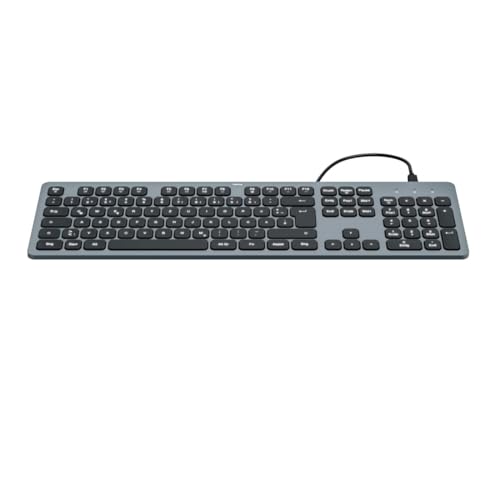 Hama USB Keyboard CK-400 Illuminated Wired Keyboard Black QWERTZ DE