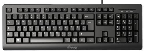MediaRange Keyboard USB Qwertz German Black, W128289008 (Black)