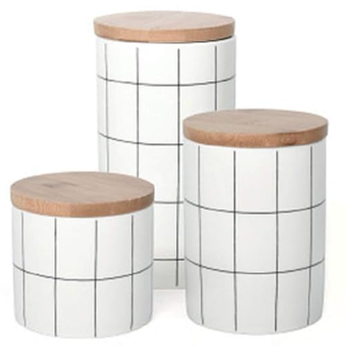 HUANGYANGZ Nordic Ceramic Storage Tank with en Lid & Silicone Seal for Tea, Coffee, Spices, and Snacks