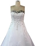 ZVOCY White Satin Camo Wedding Dresses A-Line Camouflage Embroidery Bridal Gown Ivory 16