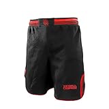 Sanabul Core MMA Shorts for Men, Boxing No Gi Jiu Jitsu Grappling BJJ Shorts, CS-MS-RED-L