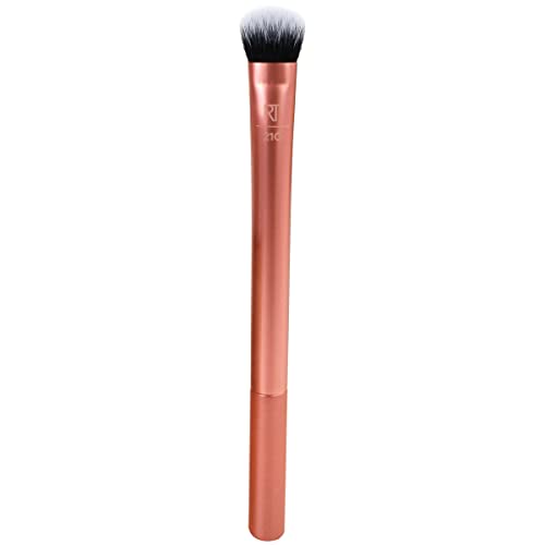 Real Techniques Expert Concealer Brush, Conceal Under Eyes & Cover Blemishes, Makeup Brush For Blending Liquid & Cream Concealer, Brighten Dark Circles, Cruelty-Free, Soft Bristles, 1 Count