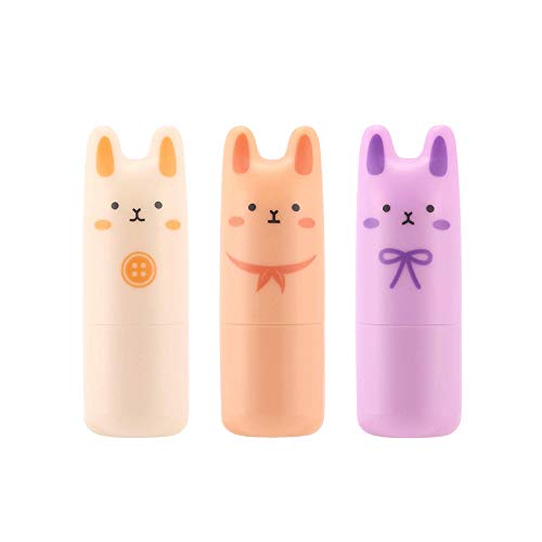 TONYMOLY Pocket Bunny Perfume Bar, Solid Stick-like Perfume, Valentines Gifts, 3 Pack of Fragrances