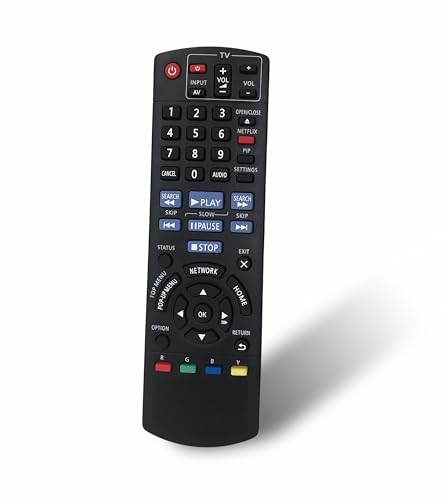 N2QAYB000734 Replacement Remote Control for Panasonic DMP-BD871 DMP-BD87 DMP-BD755 DMP-BD91 DMP-BD77 Blu-Ray Disc Player
