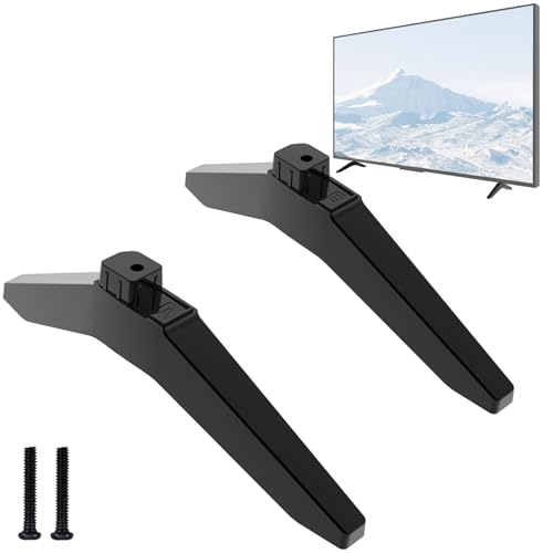 Maozhren TV Stand Legs for Philips TV, Black, 24-43 Inch, Tabletop Mount, Stationary, Television Replacement Parts