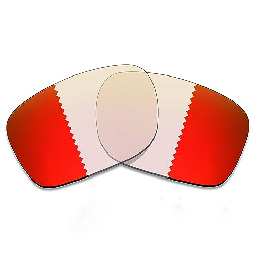 BLAZERBUCK Anti-salt Replacement Lenses for RayBan RB3293 67mm - Clear to Fire Red Photochromic