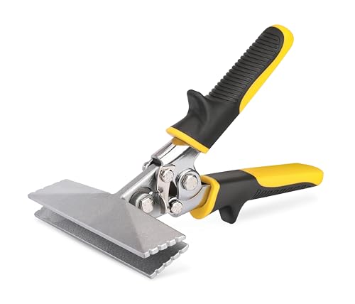 HURRICANE 6-Inch Straight Jaw Sheet Metal Hand Seamer, Bender Tool for Flattening and Bending, Pliers With Ergonomic TyreGrip Handle