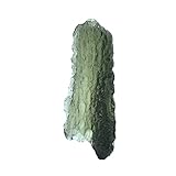 Genuine Rough Moldavite Long 20-30 Carat Stone, One Piece