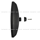 One Set of Rear View Door Mirror Convex Black NOT Heated NO Power (Compatible with Universal and Various Other Trucks)