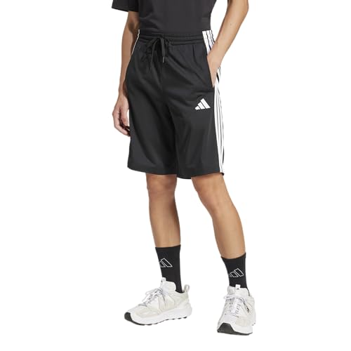 adidas Men's 3-Stripes Tricot Shorts, Black