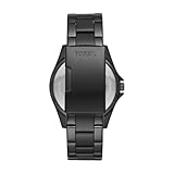 Fossil Women's Riley Quartz Stainless Steel Multifunction Watch, Color: Black Glitz (Model: ES4519)