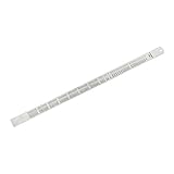 uxcell Straight Ruler 500mm 20 Inch Metric Stainless Steel Measuring Ruler Tool with Hanging Hole Inch & Centimeters Precision Drawing Ruler 2pcs